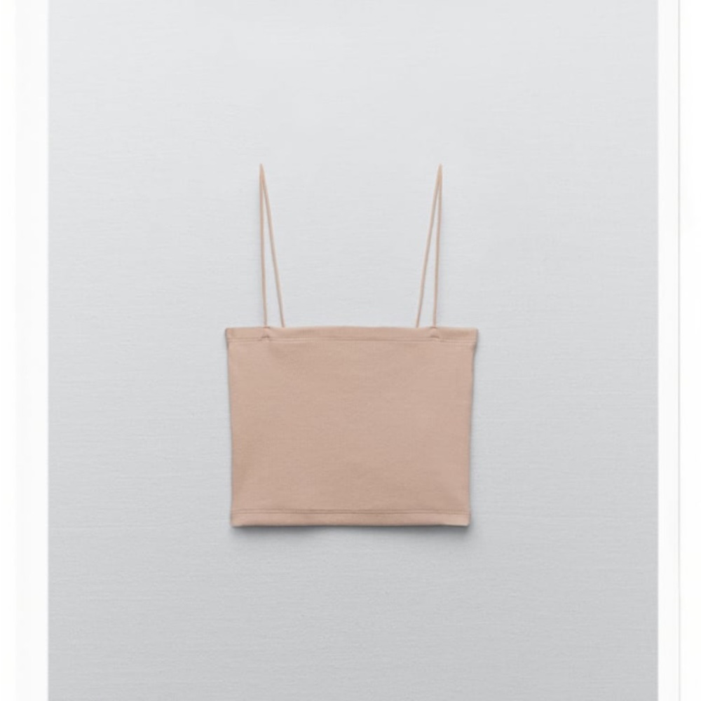 Zara ribbed crop top